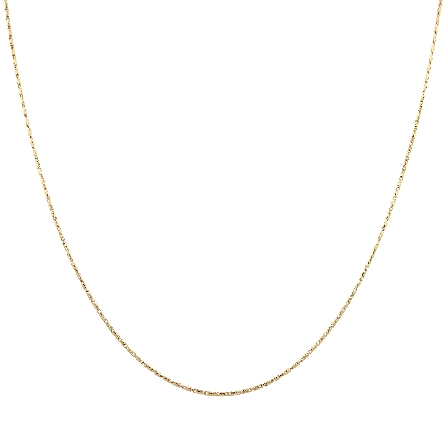 14K Yellow Gold 16inch 1.2mm Sparkle Raso Chain...