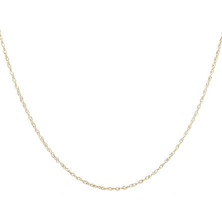 14K Yellow Gold 20inch 10R Carded Rope Chain #2...