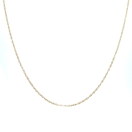 14K Yellow Gold 20inch 10R Carded Rope Chain #2...