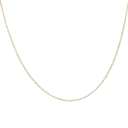 14K Yellow Gold 20inch 10R Carded Rope Chain #2...