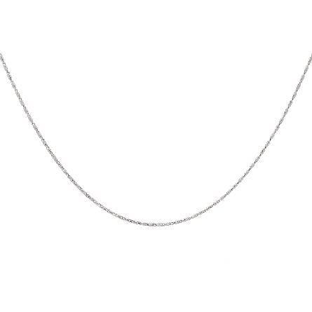 14K White Gold 1.2mm 16inch Diamond Cut Sparkle...