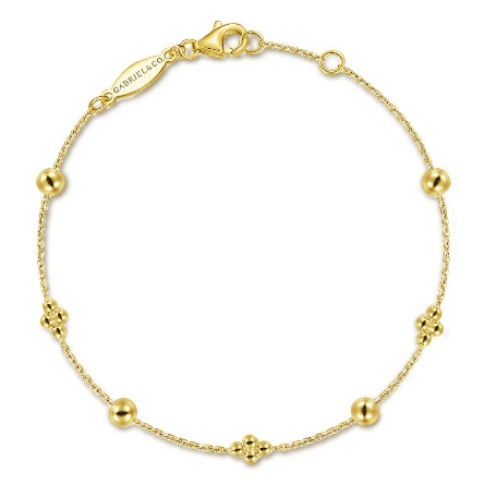 14K Yellow Gold 6.5-7inch Adjustable Bujukan Be...