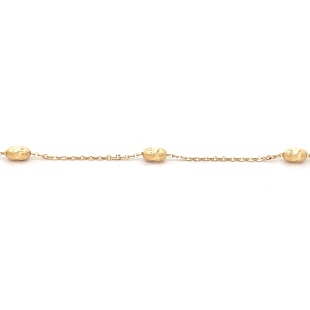 14K Yellow Gold 7inch Ovalina 2.5mm Bracelet #C...