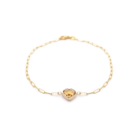 /home/earthtreasures/catalog.shopearthtreasures.com/imagedumplarge/EARTH_E10-00141.jpg 14K Yellow Gold 7inch Citrine Heart Station Pap...