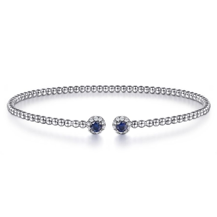 14K White Gold Round Halo Ends 5.75inch Bujukan...