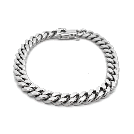 Stainless Steel 8mm Miami Cuban Chain 8.5inch B...