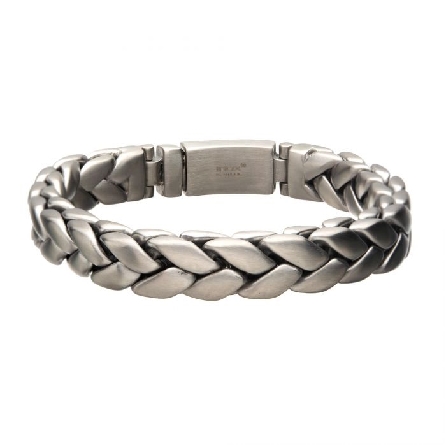 Stainless Steel 8.5inch Brushed Double Weave Br...
