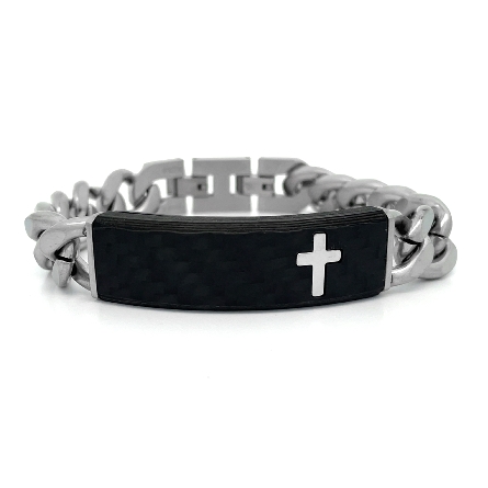 /home/earthtreasures/catalog.shopearthtreasures.com/imagedumplarge/EARTH_EE-00824.jpg Stainless Steel Carbon Fiber Black with Cross a...