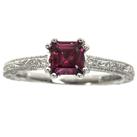 14K White Gold Fashion Ring w/Spinel=.66ct and ...
