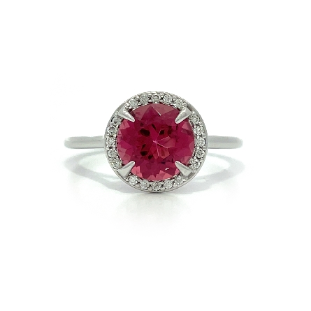 /home/earthtreasures/catalog.shopearthtreasures.com/imagedumplarge/EARTH_J21-00347.jpg 14K White Gold Round Halo Fashion Ring w/1 Pink...