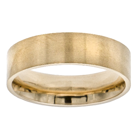 14K Yellow Gold 6mm Brushed Wedding Band Size 10 #11-9182Y6