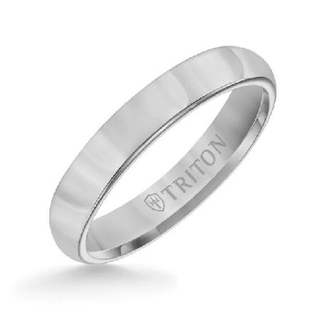 Gray Tungsten Carbide 4mm Comfort Fit Domed Wed...