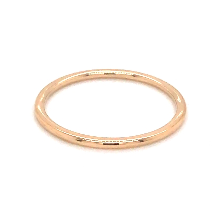 14K Yellow Gold Plain 1mm Comfort Fit Low Dome Wedding Band Size 6.5 #01-LDIR010 