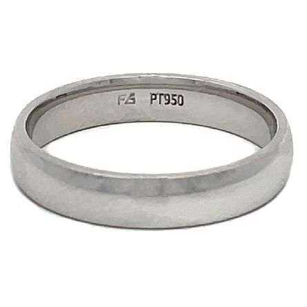 Platinum 4mm Plain Wedding Band Size 9.5 #11-LD...