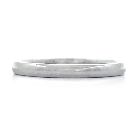 14K White Gold 2mm Comfort Fit Band with a Euro...
