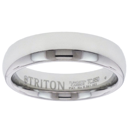 White Tungsten Carbide 6mm Comfort Fit Wedding ...