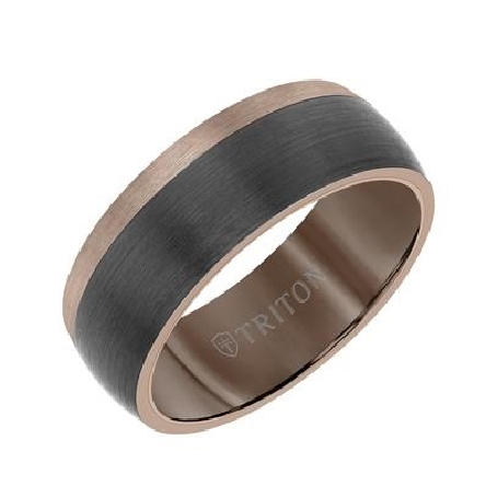 Espresso Tungsten Carbide 8mm Wedding Band Colo...