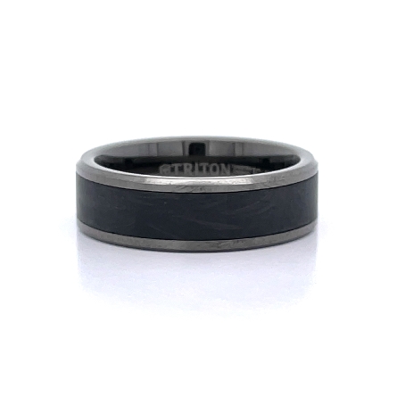 Gray Tungsten Carbide and Carbon Fiber 7mm Ring...