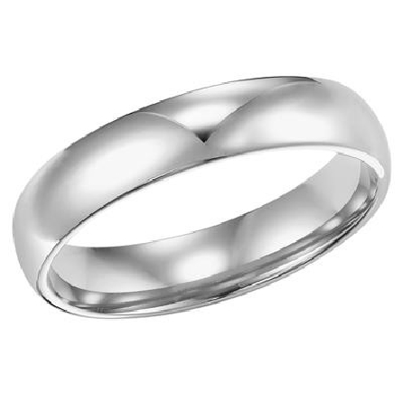/home/earthtreasures/catalog.shopearthtreasures.com/imagedumplarge/EARTH_J24-200310.jpg 14K White Gold Plain 4mm Comfort Fit Low Dome W...