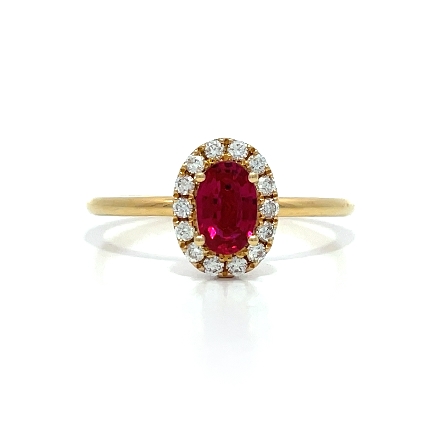 /home/earthtreasures/catalog.shopearthtreasures.com/imagedumplarge/EARTH_J3-01258.jpg 18K Yellow Gold Oval Shaped Halo Ring w/1Ruby=....