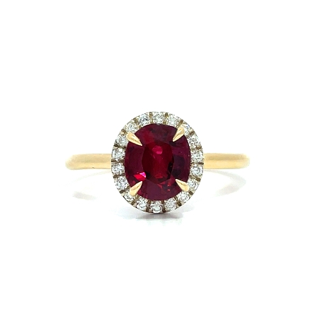 /home/earthtreasures/catalog.shopearthtreasures.com/imagedumplarge/EARTH_J3-01263.jpg 14K Yellow Gold Round Halo Fashion Ring w/1 Ova...