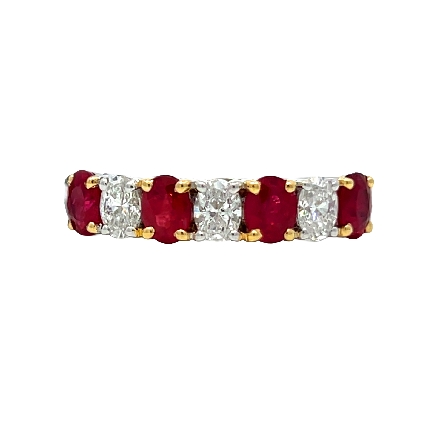 /home/earthtreasures/catalog.shopearthtreasures.com/imagedumplarge/EARTH_J3-01282.jpg 18K White and Yellow Gold Alternating 4Prong Fa...