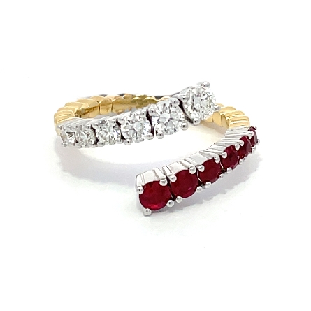 /home/earthtreasures/catalog.shopearthtreasures.com/imagedumplarge/EARTH_J3-01301.jpg 18K Yellow and White Gold Bypass Ring w/Ruby=.8...