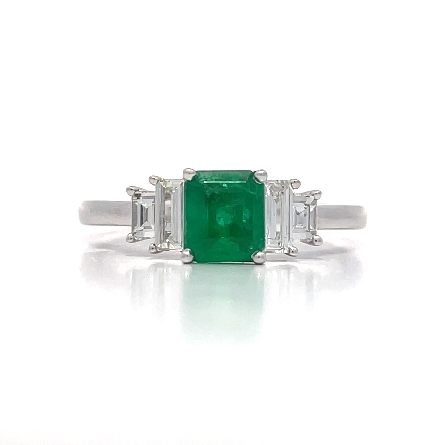 /home/earthtreasures/catalog.shopearthtreasures.com/imagedumplarge/EARTH_J4-00929.jpg 18K White Gold 5 Stone Emerald Fashion Ring w/4...