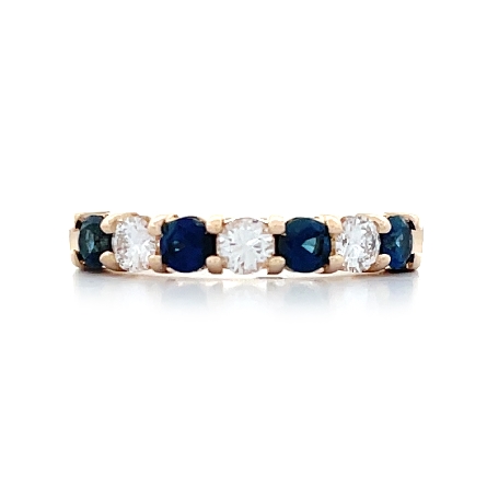 14K Yellow Gold Alternating Prong Set Band w/3D...