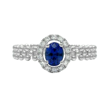 /home/earthtreasures/catalog.shopearthtreasures.com/imagedumplarge/EARTH_J5-01742.jpg 14K White Gold X Design Oval Halo Ring w/1 Sapp...