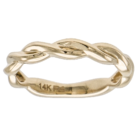 14K Yellow Gold Polished Twist Stackable Guard ...