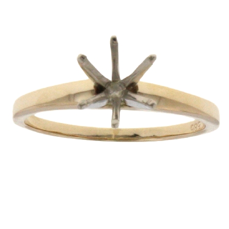 14K Yellow Gold Solitaire Mounting Shank includ...