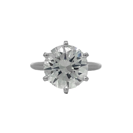 14K White Gold 6Prong Solitaire Engagement Ring...