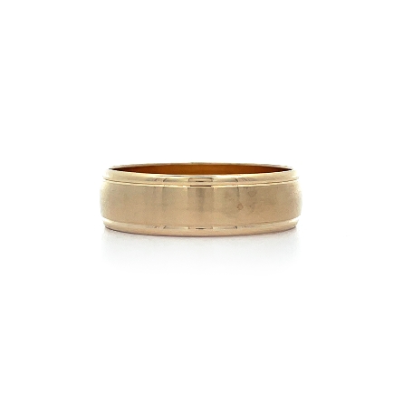 14K Yellow Gold 6mm Lightweight Wedding Band wi...