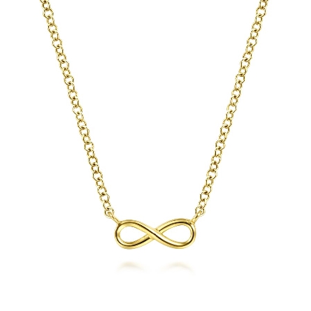 14K Yellow Gold Gabriel 15.5-17.5inch Adjustabl...