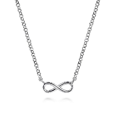 14K White Gold Gabriel 15.5-17.5inch Adjustable...