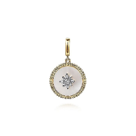 14K Yellow Gold Bujukan 18mm Medallion Pendant ...