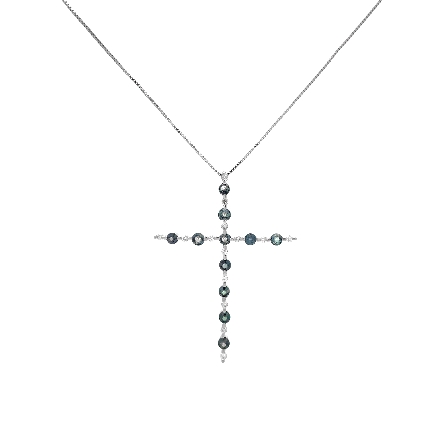 Platinum 18inch Adjustable Bolo Cross Necklace ...