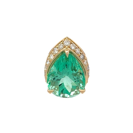 14K Yellow Gold Custom Wrap Around Pear Shaped ...