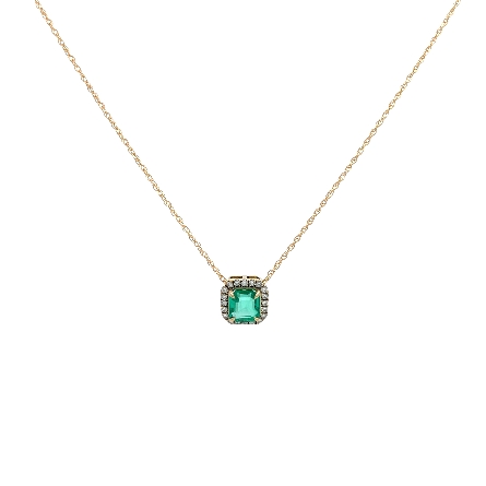 /home/earthtreasures/catalog.shopearthtreasures.com/imagedumplarge/EARTH_K5-00832.jpg 14K Yellow Gold 16inch Custom Halo Emerald Cut ...