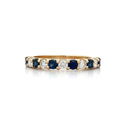 14K Yellow Gold Alternating Prong Set Band w/5D...