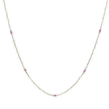 14K Yellow Gold 15.5-16.5inch Adjustable 7Bezel...