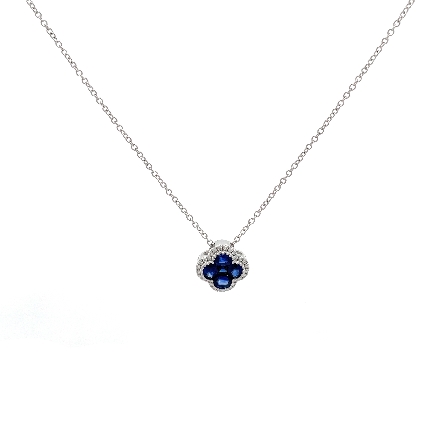 /home/earthtreasures/catalog.shopearthtreasures.com/imagedumplarge/EARTH_K9-01328.jpg 18K White Gold Adjustable 16-18inch Clover Stat...