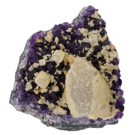 Amethyst Quartz Geode 3.75  W x 1.75  H x 3.75  D