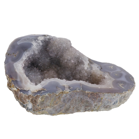 Agate Drusy Specimen with Polished Edges 5.25   x 7.25   x 2.75  D