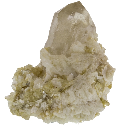 Quartz Crystal in Muscovite 2.25   x 2   x 2.5  H