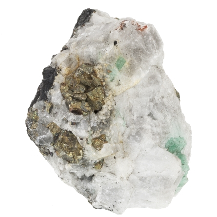 Emerald and Pyrite 3  W x 2.5  D x 2  H