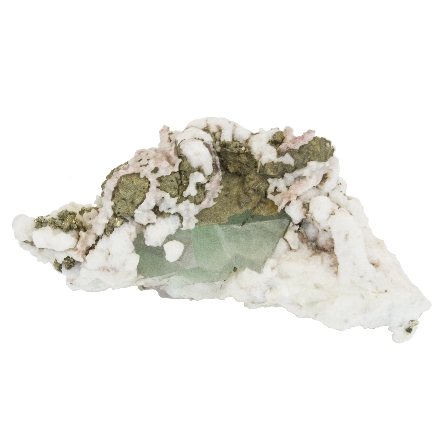 Green Fluorite; Calcite and Pyrite 5.5  W x 2  ...