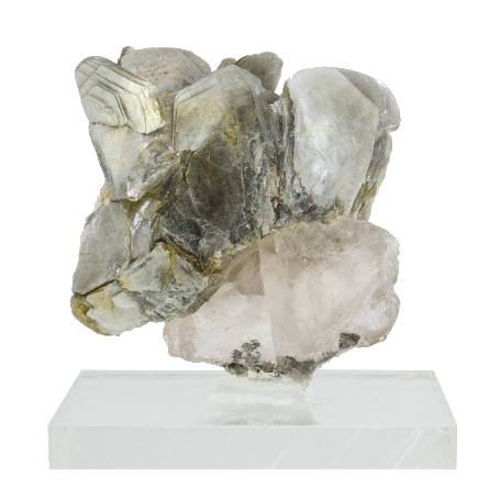 Flourite; Mica and Muscovite on Lucite Base 1.5...