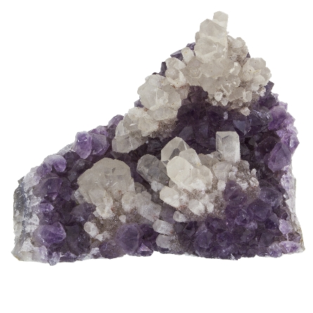 Amethyst with Multi Calcite 5.5  W x 4.5  D x 2...
